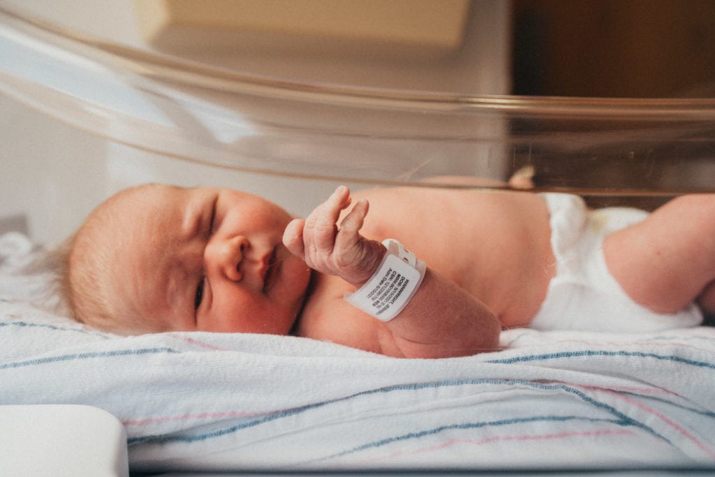 newborn in boston hospital